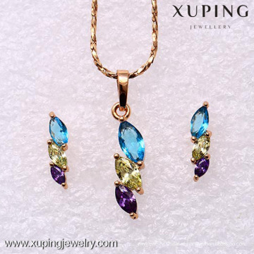 62167-Xuping Elegant Costume Jewelry Set Design De Jóias De Moda